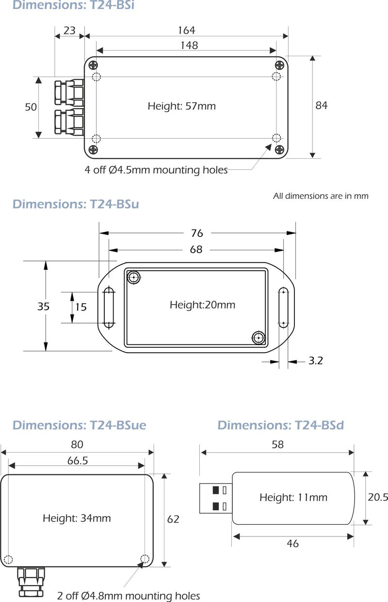 t24-bsi t24-bsu dimensiones